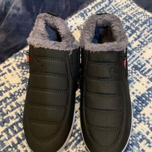 Cozy Black Slip-On Shoes